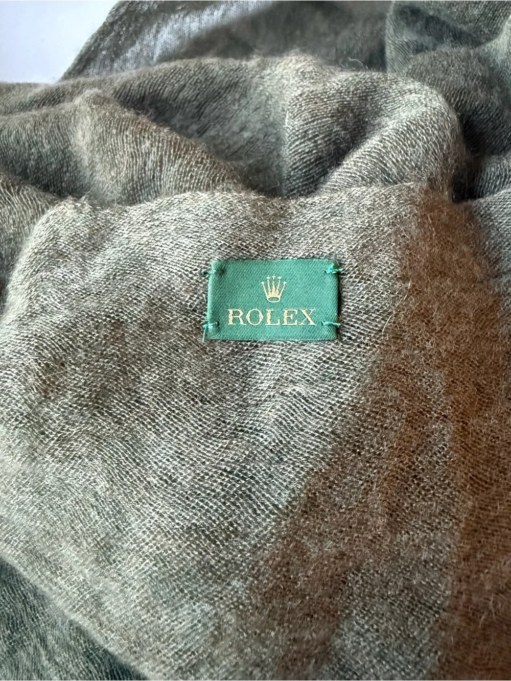 100% Cashmere Green Rolex Scarf